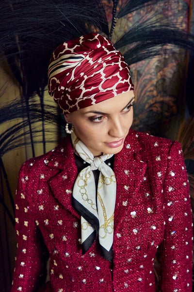 Sapphire - Turbante in poliestere/cotone/viscosa - fantasia 3026-4056