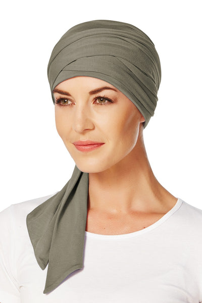 Mantra - a Turban with Ribbons in Viscose of Bamboo - 1011-xxxx