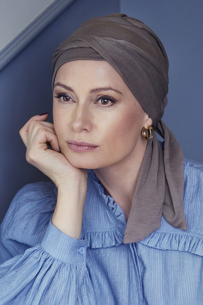 Beatrice - Turbante in Tessuto 37.5® Technology - Colore Beige 1291-0318