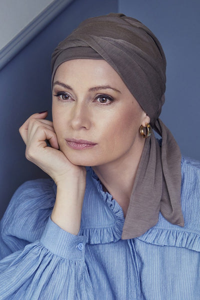 Beatrice - Turbante in Tessuto 37.5® Technology - Colore Beige 1291-0318