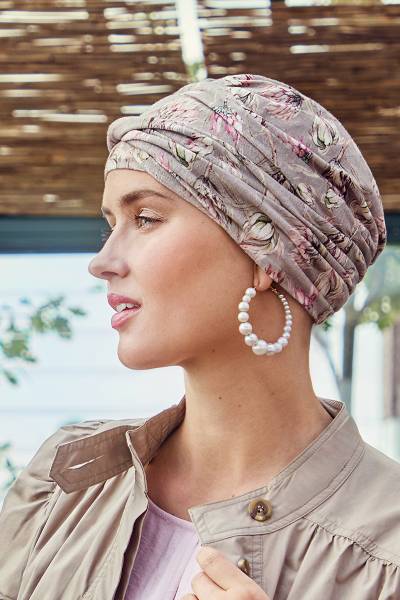 Turbante Shakti - Cuffia in lino - Fantasia - 1417-4024