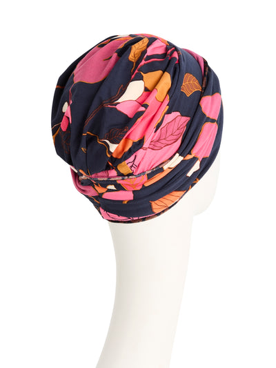 Turban Shakti - Turban in bamboo viscose - patterned 1418-0618