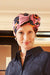 Turban Beatrice and Turban, in Viscose of Bamboo - leopard design lilac/black - 1419-0593