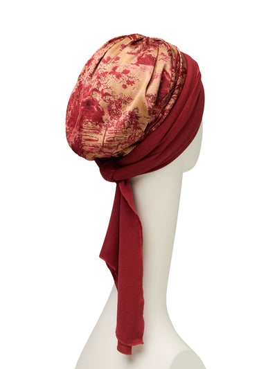 Sienna - Turbante con nastro lungo rimovibile - 3036-0828