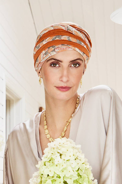 Turbante Shanti - Cuffia in Viscosa di Bambù - fantasia 1331-4022