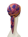 Turban Mantra with scarfs in bamboo viscose - patterned 1012-0618