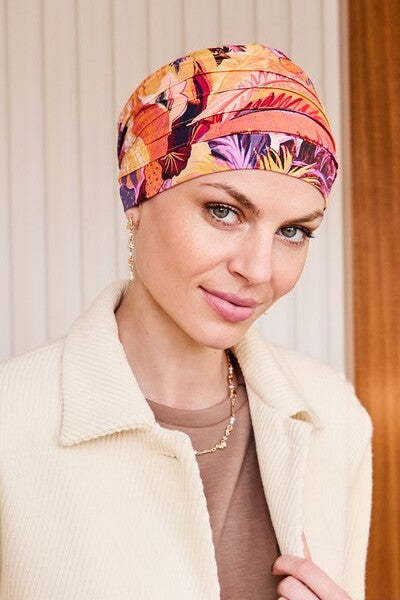 Turbante Yoga - Cuffia in viscosa di bambù - fantasia 2000-4048