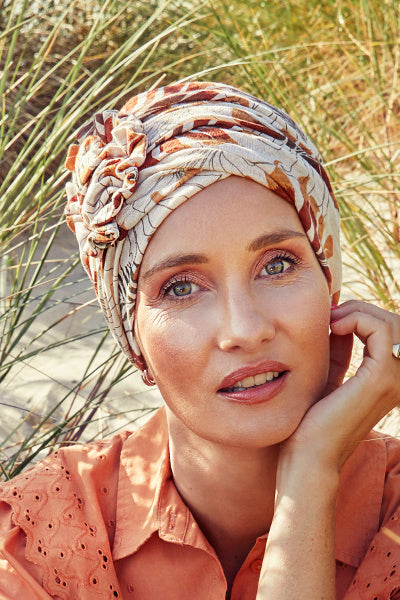 Lotus - Tapa de lino con Estampado de amapolas resumen 1245-0594