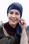 Beatrice - Turbante in Tessuto 37,5 Technology - Colore Blu Scuro 1291-0383